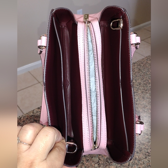 NWT Kate Spade Small Triple Compartment Satchel  Tippy soft Pink Bag - Picture 8 of 17